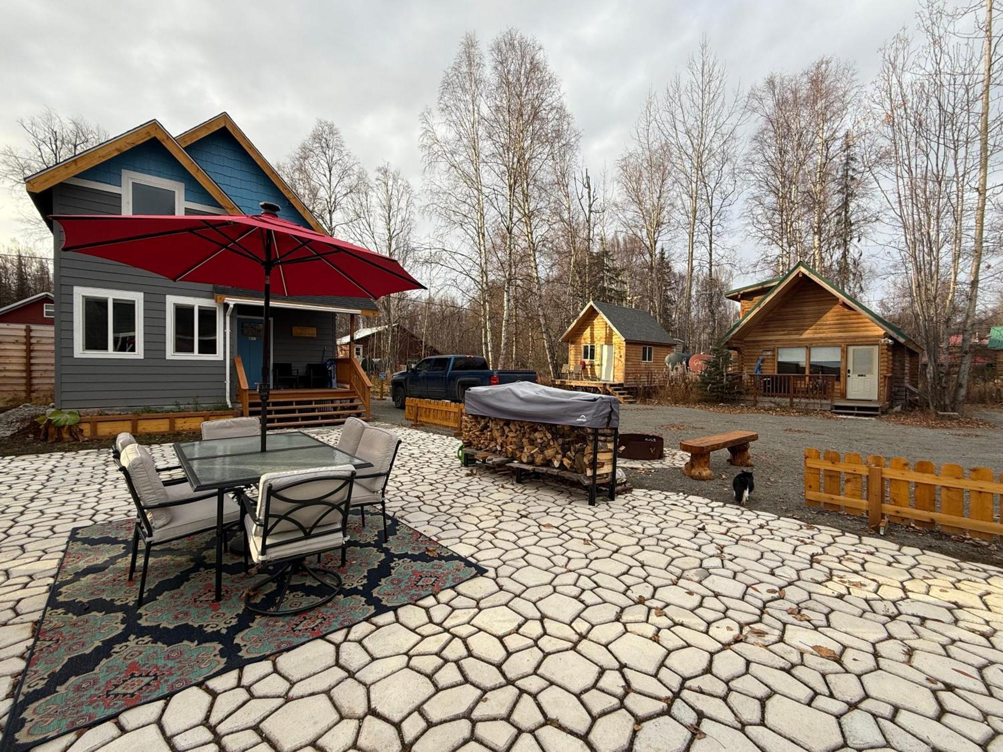 Talkeetna Log Cabin With Hot Tub Unit 2 Exterior foto